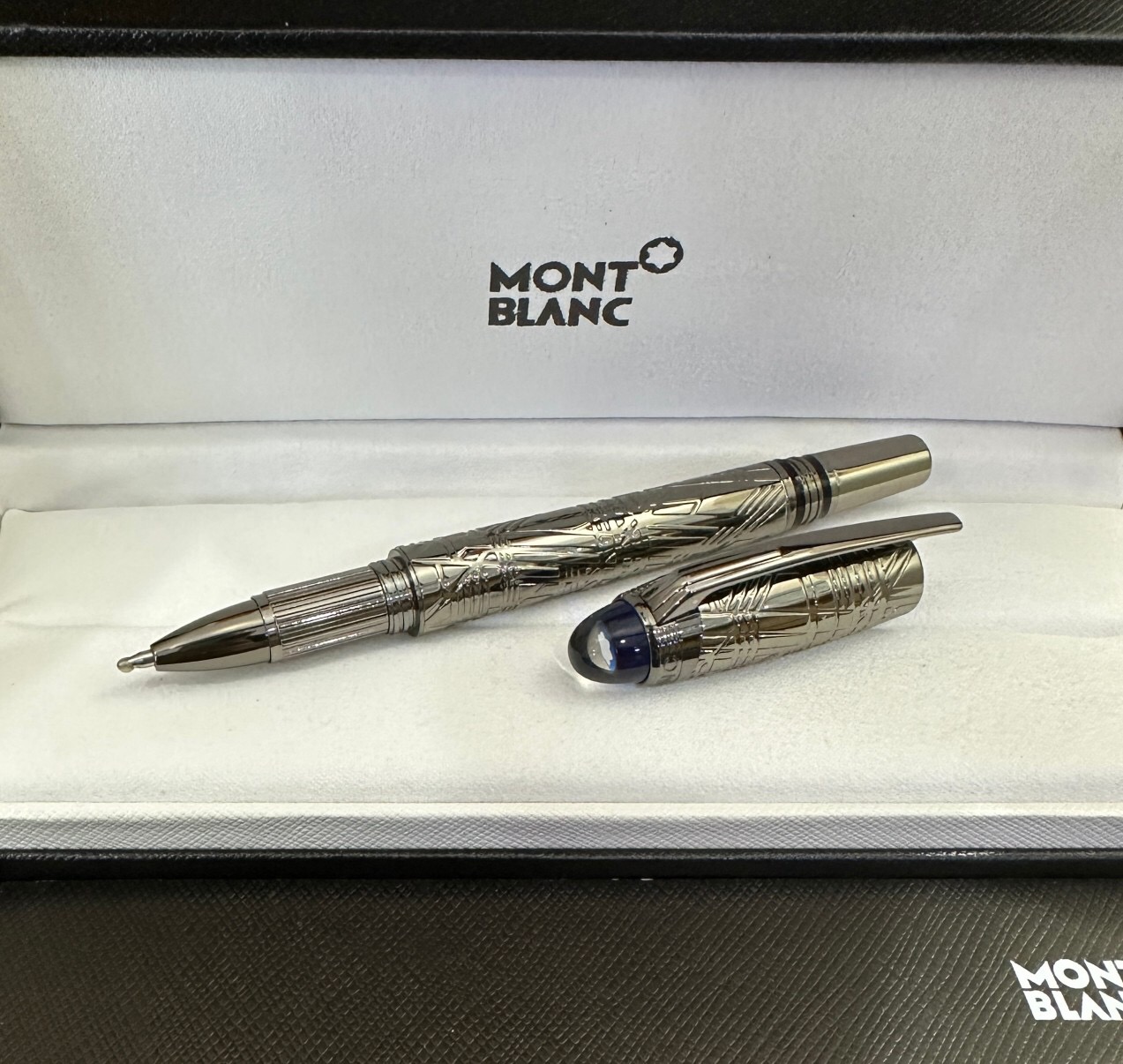 AAA Copy Montblanc Starwalker 'Space Blue' Black Matte Rollerball Pen